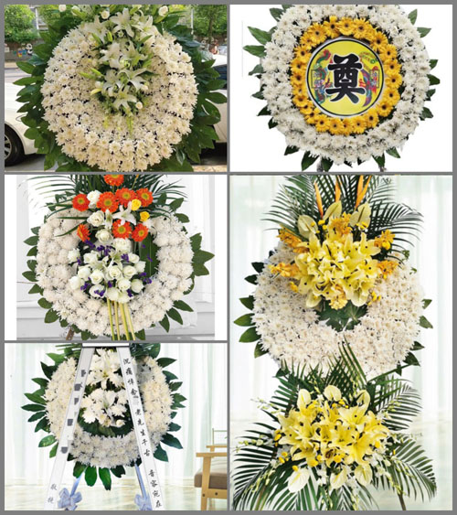 湖北孝感市大悟县东新乡曾楼村花圈速递